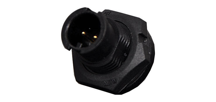 2 Pin 5A Locking Male Chassis IP66 Waterproof Plug