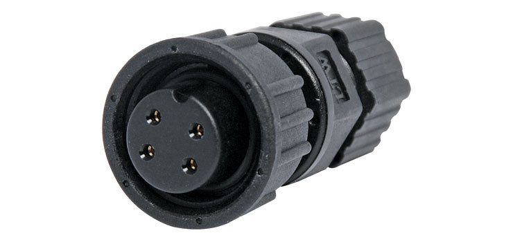 4 Pin 5A Screw-On Female Line IP66 Waterproof Socket