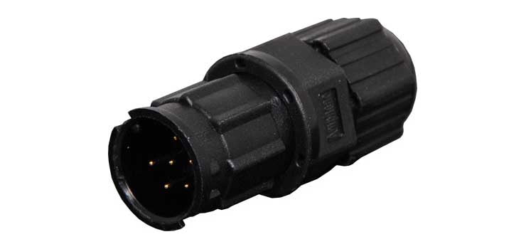 6 Pin 5A Locking Male Line IP67 Waterproof Plug