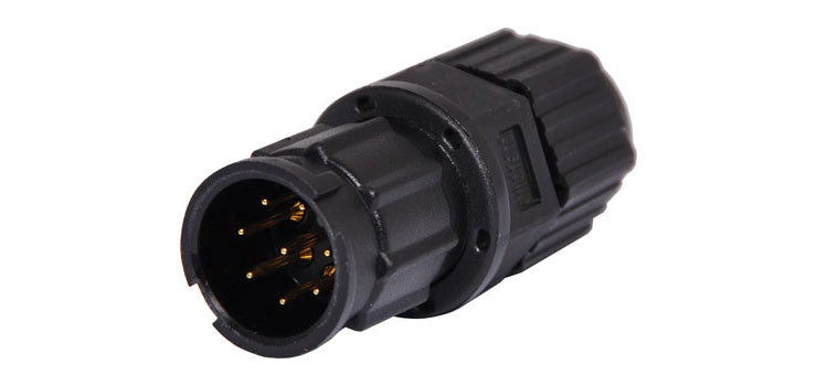 8 Pin 5A Locking Male Line IP67 Waterproof Plug