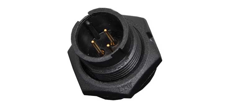 3 Pin 5A Locking Male PCB IP67 Waterproof Plug