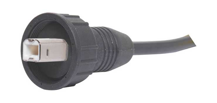 Fly Usb Connector USB & SD USB Type B Male Line With Fly Lead IP67 Waterproof P9727 ...