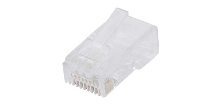 8P8C RJ45 Modular Plug Cat6 (Suit Solid Cable) Pk 100