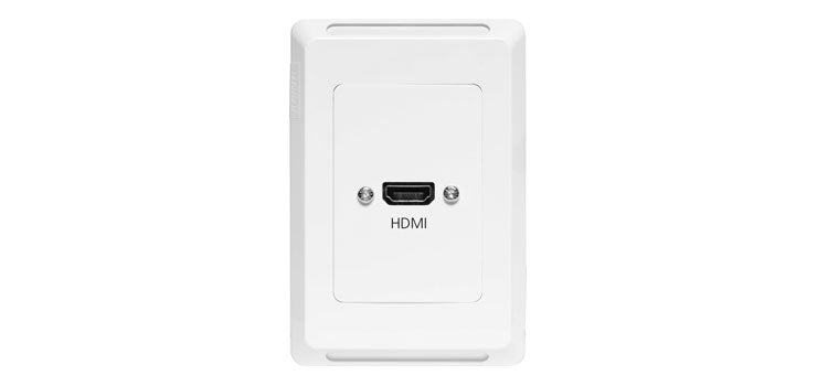 Single HDMI Vertical Wallplate With Flyleads - Clipsal Pro