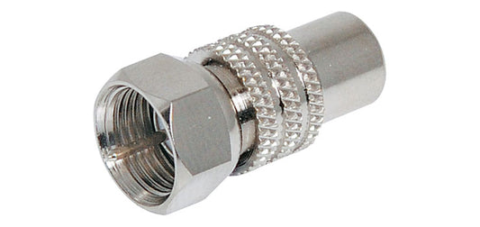 F Male Plug To RCA Female Adapter