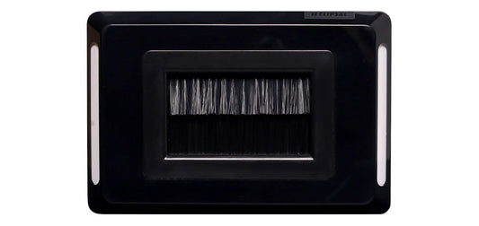 Flat Black Brush Entry Wallplate - Clipsal Pro