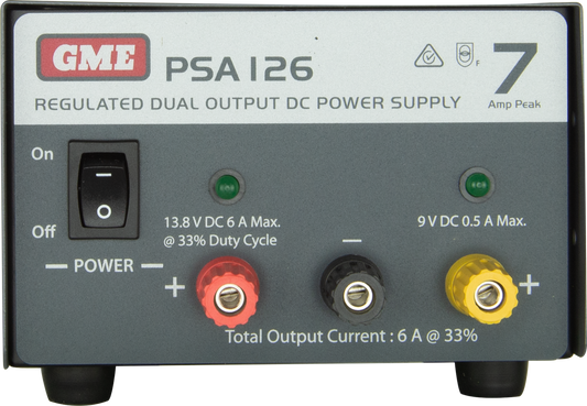 GME Regulated Power Supply (7 Amp Peak) PSA126