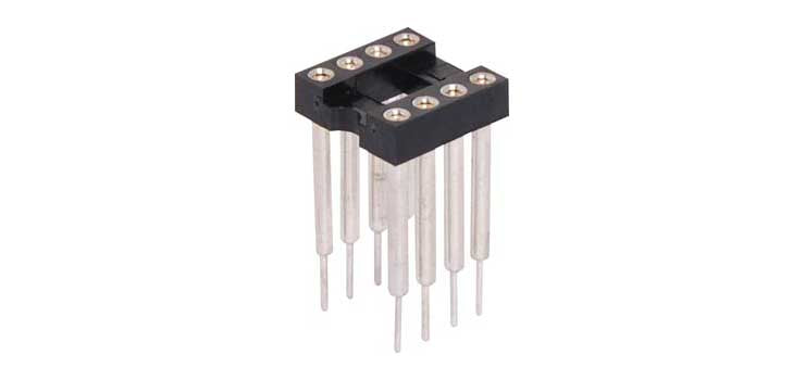 8 Pin (0.3") DIL Machined Pin IC Socket 15.3mm Pins