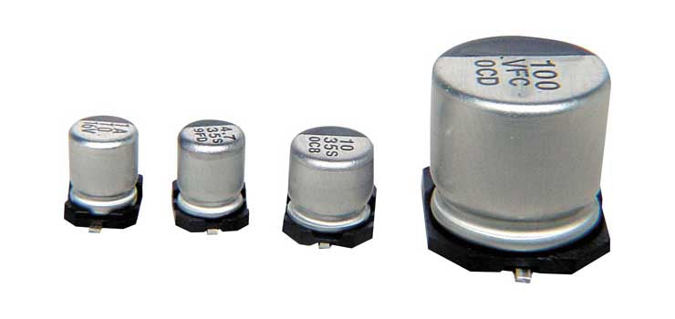 220uF 50V SMD Electrolytic Capacitor Reel pk 5