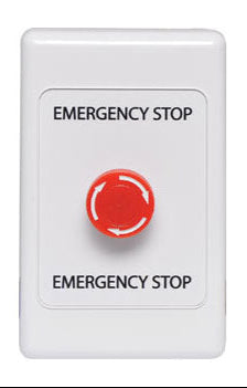 Wallplate Fitted With Push/Twist Emergency Stop Switch