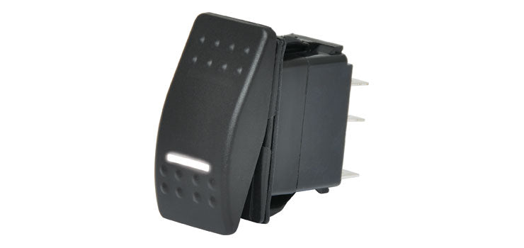 DPST White Illuminated IP66 Marine 12V/24V Rocker Switch