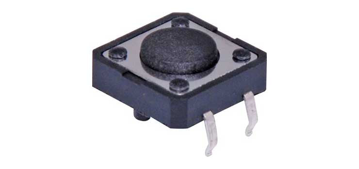 SPST Momentary PCB Mount 4.3mm Tactile Switch With Mounts