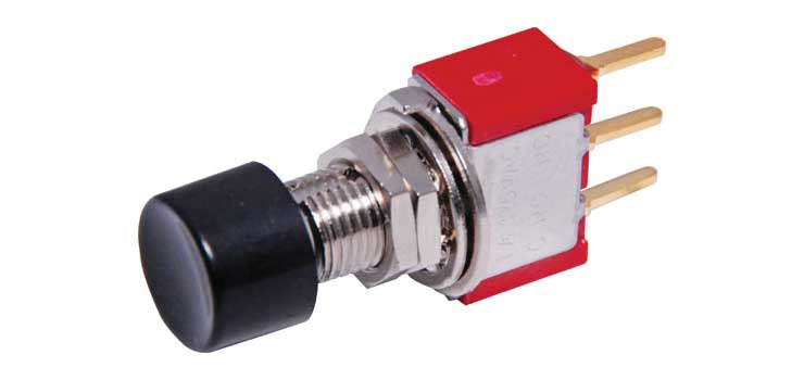 SPDT Momentary PCB Mount Pushbutton Switch