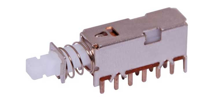 4PDT PCB Mount Mini Pushbutton Switch