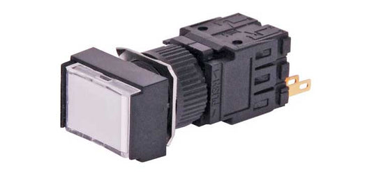 DPST Alternate White Illuminated Solder Tail Pushbutton Switch