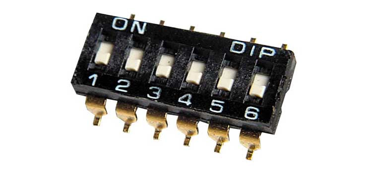 6 Way SMD DIP Switch