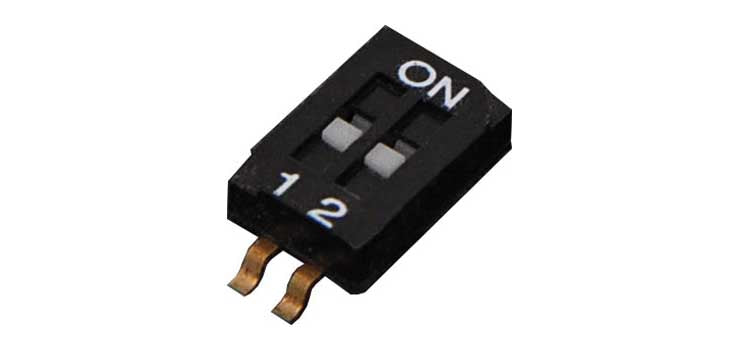 2 Way Half Pitch SMD DIP Switch