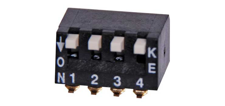 4 Way Tiny Piano SMD DIP Switch