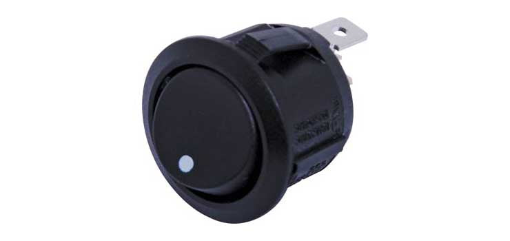 SPST Round Rocker Switch