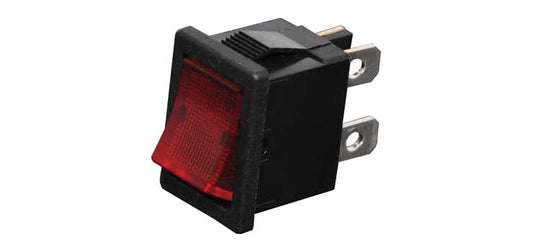 DPST Red Illuminated Mini Rocker Switch