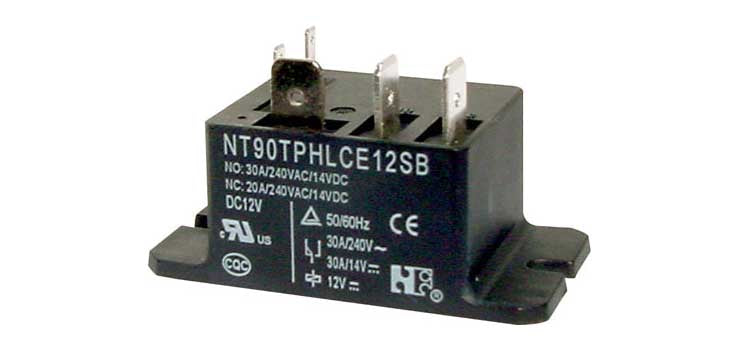 30A 12VDC SPDT Tag Connection Relay