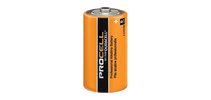 D Duracell Alkaline Battery