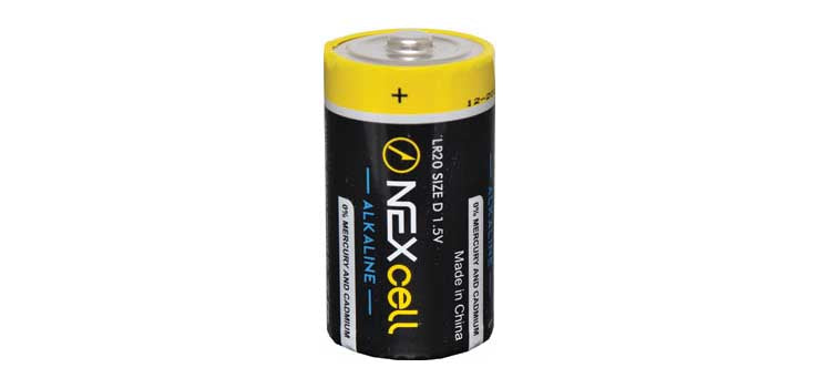 D Nexcell Mercury Free Alkaline Battery 2pk
