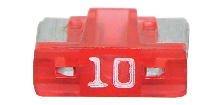 10A Red Low Profile Mini Blade Fuse