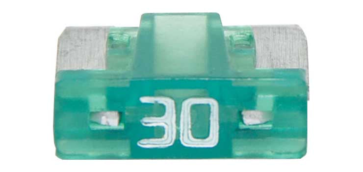 30A Green Low Profile Mini Blade Fuse