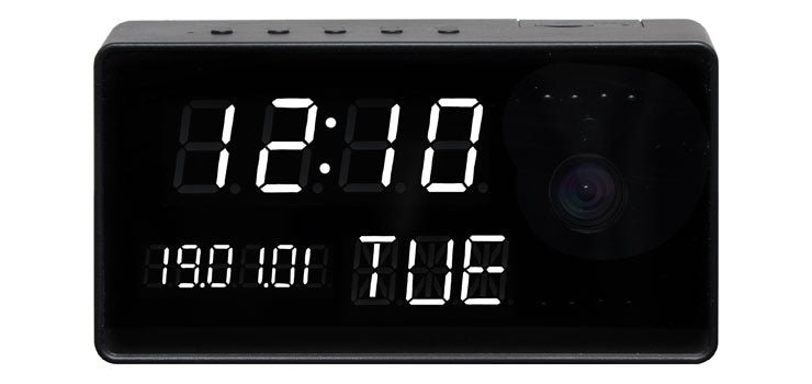 Wireless 1080p Covert Camera Alarm Clock