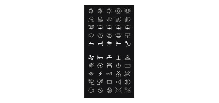 Marine Icon Labels To Suit S1026-9