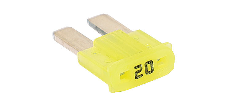 20A Yellow Automotive Micro2 Blade Fuse