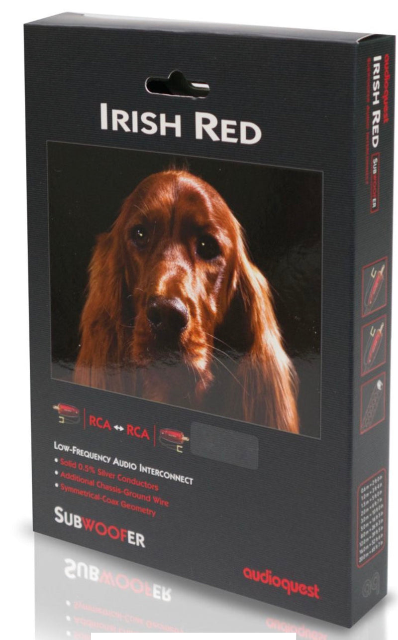 AudioQuest Irish Red Subwoofer Cable RCA-RCA  3M AQ-IRISHRED/3