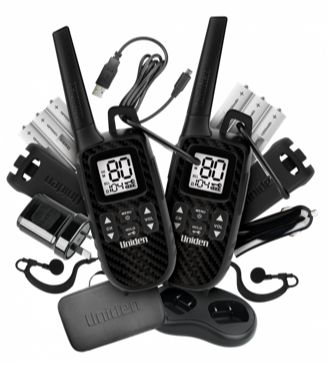 UNIDEN 80Ch UH620-2DLX Deluxe Pack 2W UHF Handheld Adventure 2-Way Radio UH620-2DLX