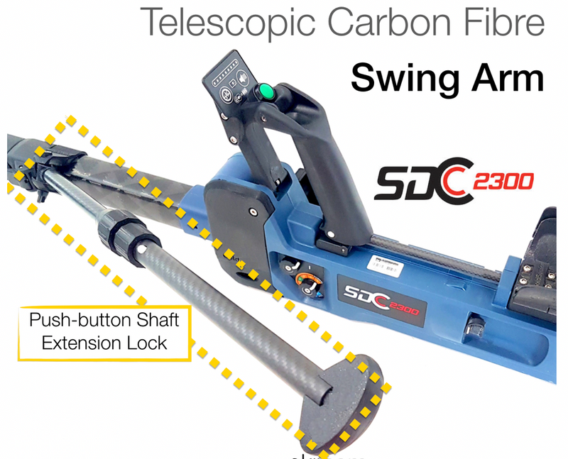 Compact Telescopic Swing Arm – for Minelab SDC2300 AC001C