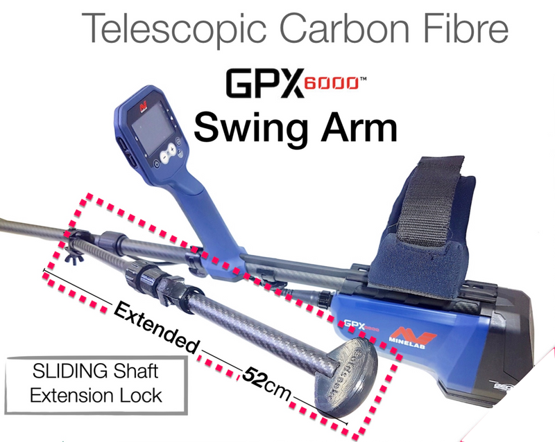Compact Telescopic Swing Arm – for Minelab GPX6000 AC001X6K