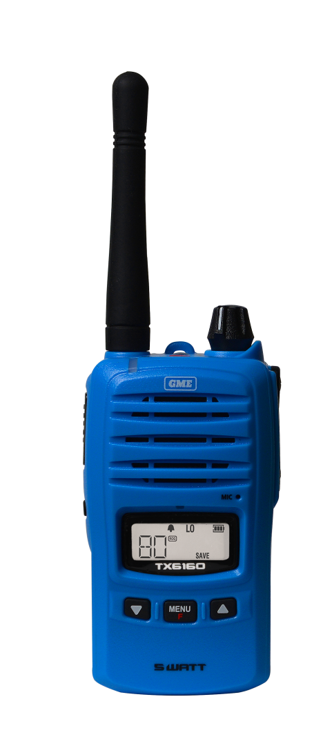 GME TX6160XBL 5 Watt IP67 UHF CB Handheld Radio - Beyond Blue Foundation TX6160XBL