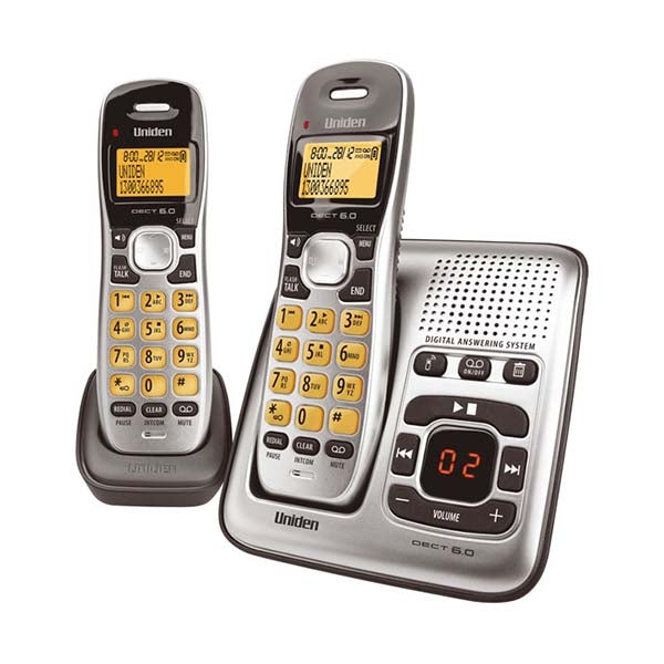 UNIDEN DECT Digital Phone System With Answering Machine & 2 Handsets DECT1735+1