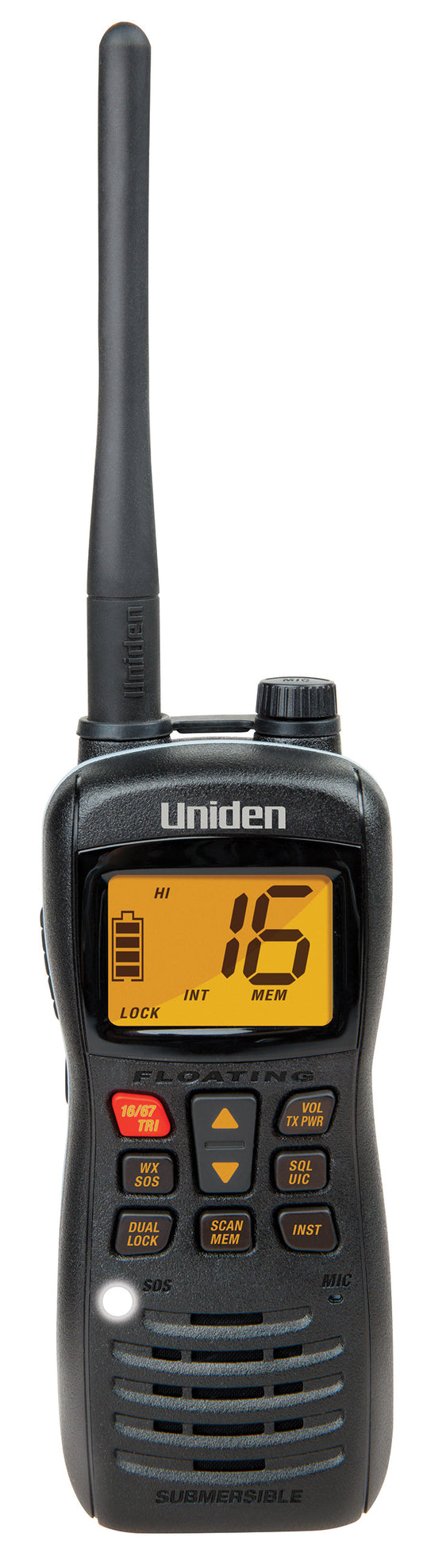 Uniden Submersible/ Waterproof* 5W VHF Marine Radio that Floats MHS127