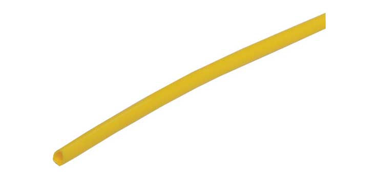 Yellow 1.5mm Heat Shrink Tubing 1.2m Length