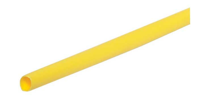 Yellow 3mm Heat Shrink Tubing 1.2m Length