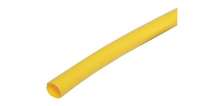 Yellow 6mm Heat Shrink Tubing 1.2m Length