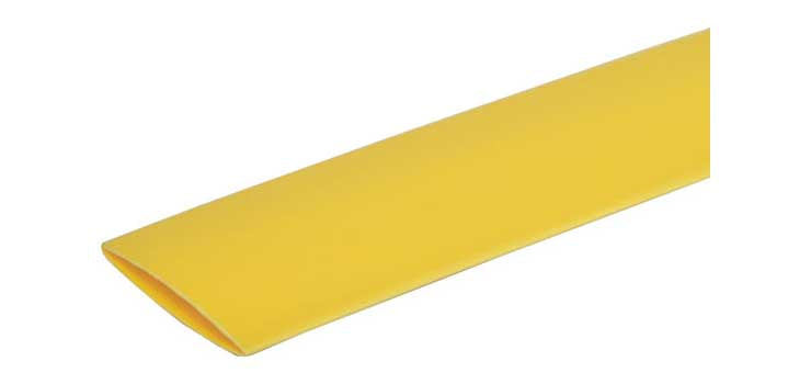 Yellow 20mm Heat Shrink Tubing 1.2m Length