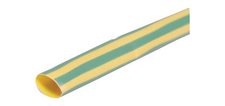 Green/Yellow (Earth) 13mm Heat Shrink Tubing 1.2m Length