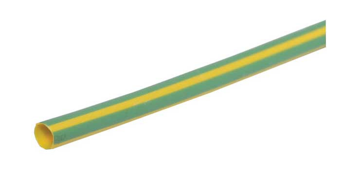 Green/Yellow (Earth) 3mm Heat Shrink Tubing 1.2m Length