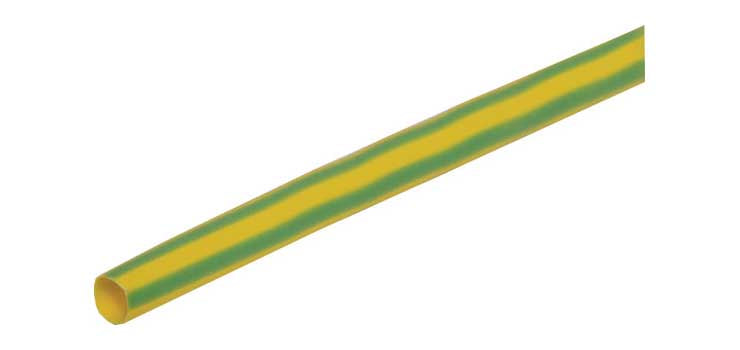 Green/Yellow (Earth) 5mm Heat Shrink Tubing 1.2m Length