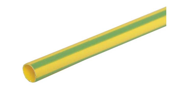 Green/Yellow (Earth) 6mm Heat Shrink Tubing 1.2m Length