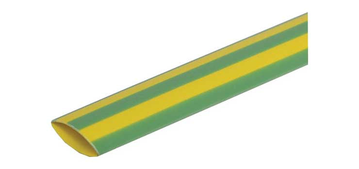 Green/Yellow (Earth) 10mm Heat Shrink Tubing 1.2m Length