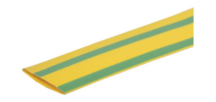 Green/Yellow (Earth) 20mm Heat Shrink Tubing 1.2m Length