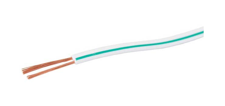 20AWG White / Green Figure 8 Cable